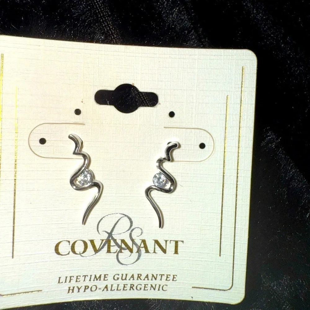 Serpent Earrings Embellished With SWAROVSKI® Crystals by RN Covenant Jewelry